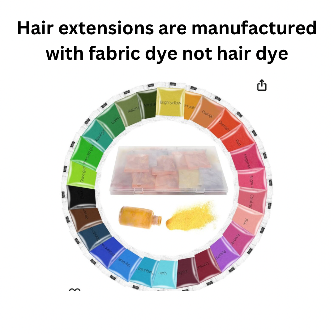 dying hair extensions