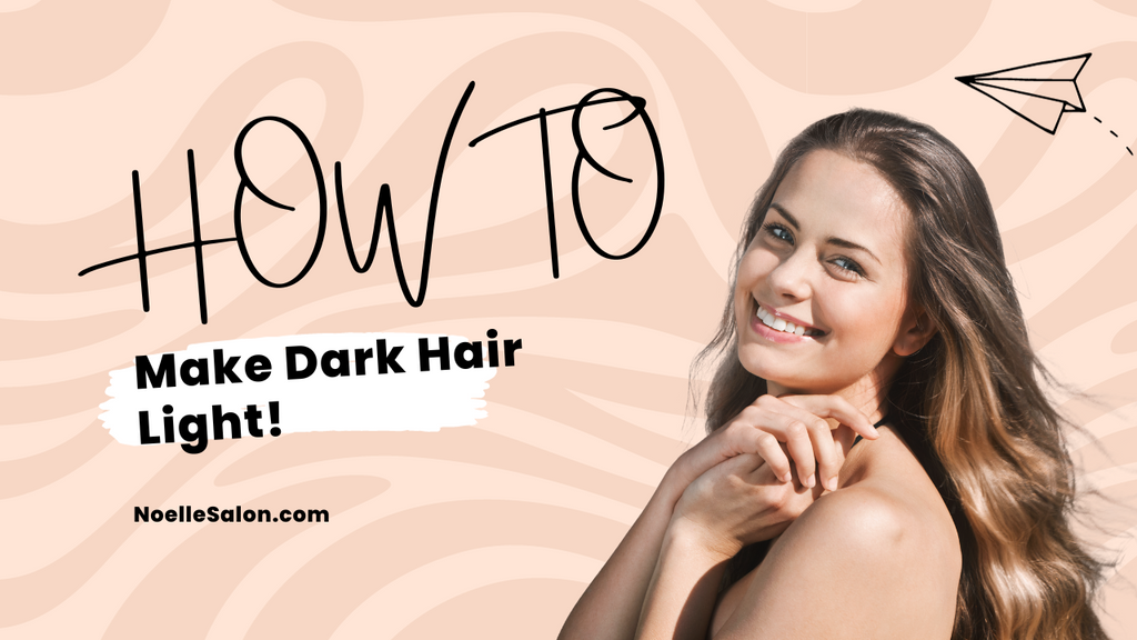 How to lighten dark hair naturally