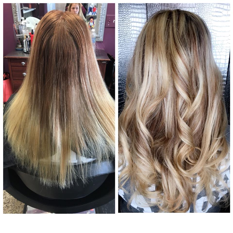 Balayage hair color