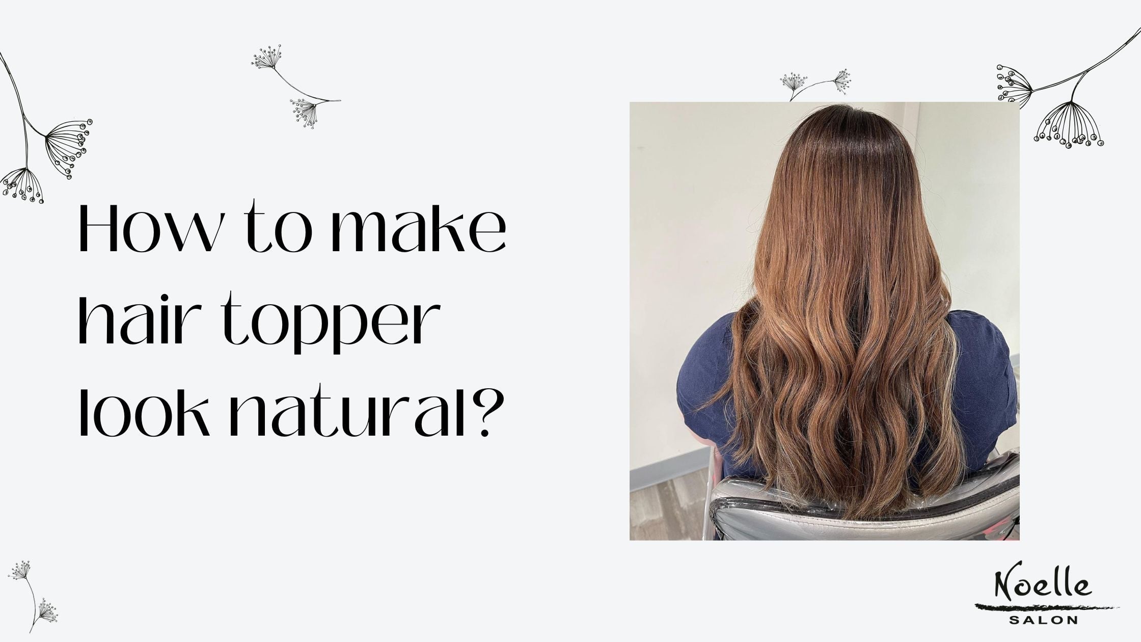 A back shot of a woman with a naturally look hair topper