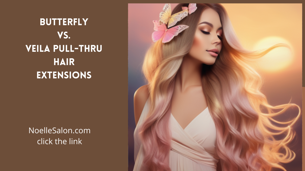 Butterfly hair extensions