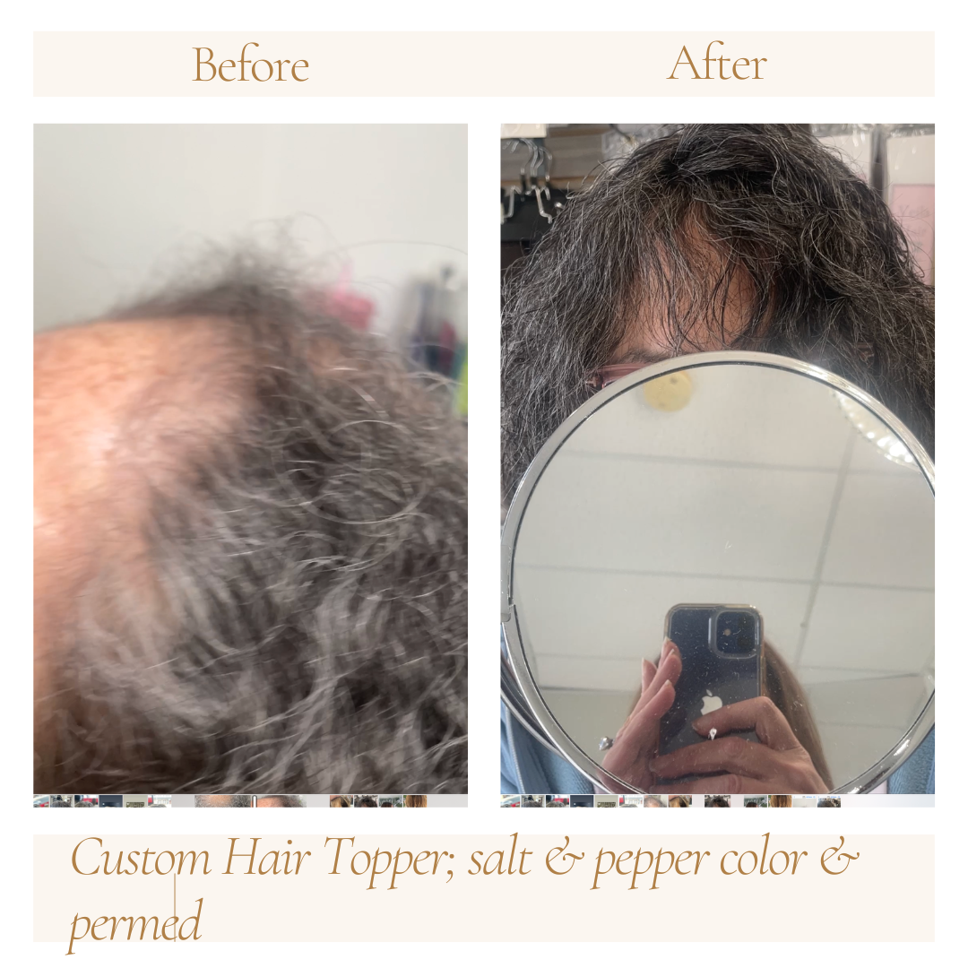 How to customize a hair topper for different colors and textures