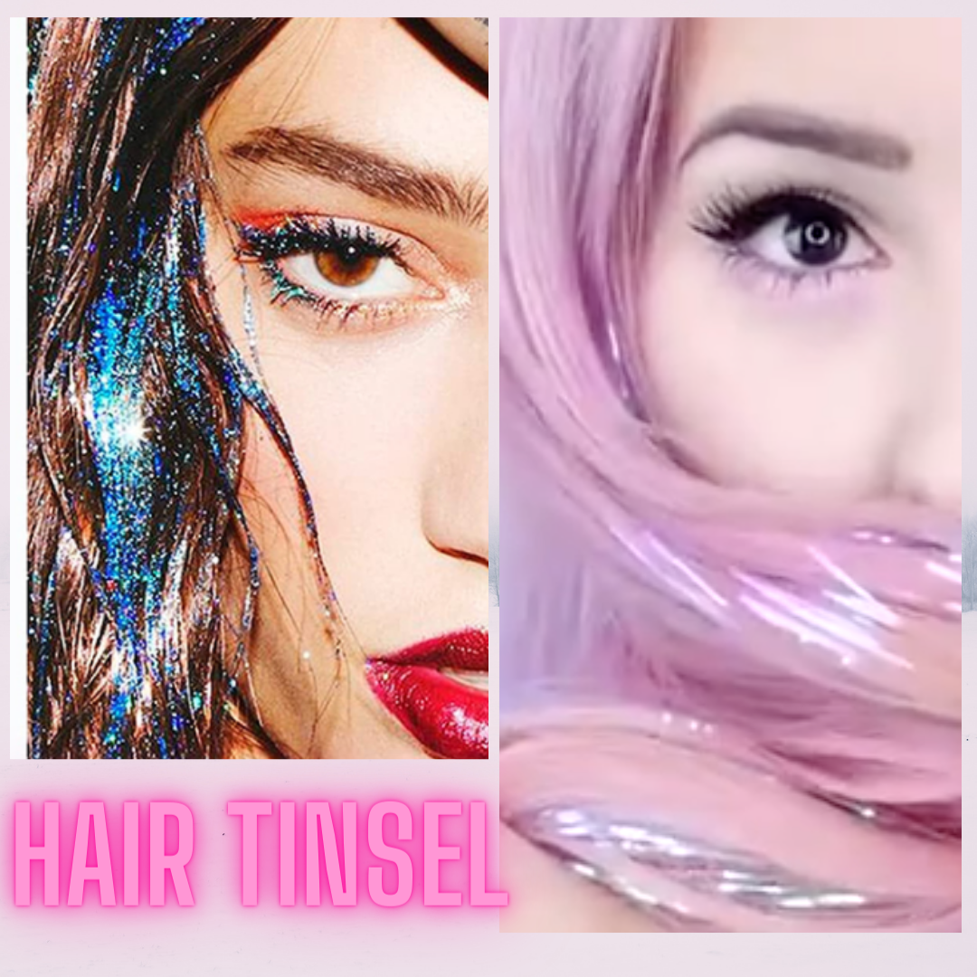 How to put in hair tinsel