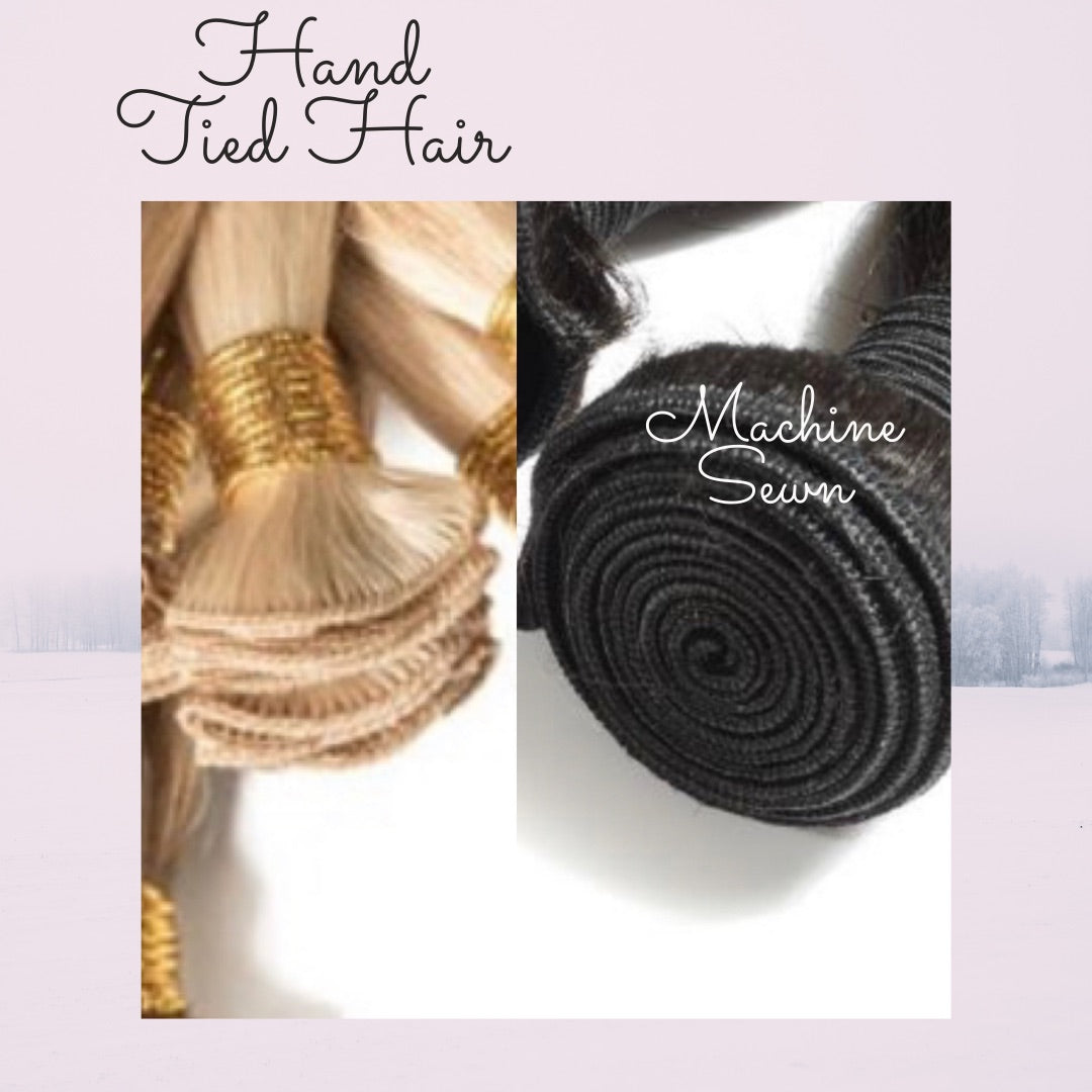 what are hand-tied hair extensions