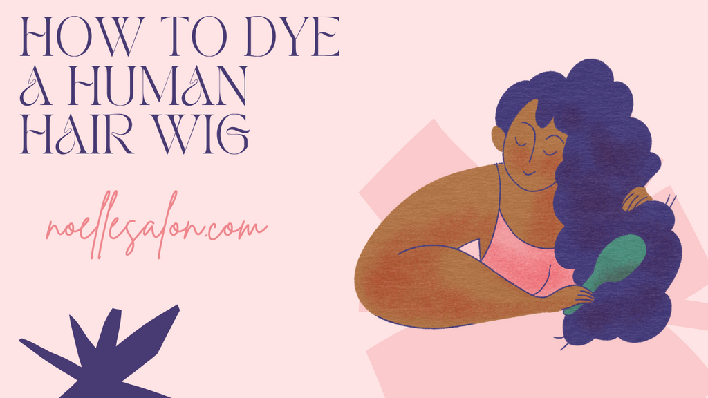 How to dye a human hair wig