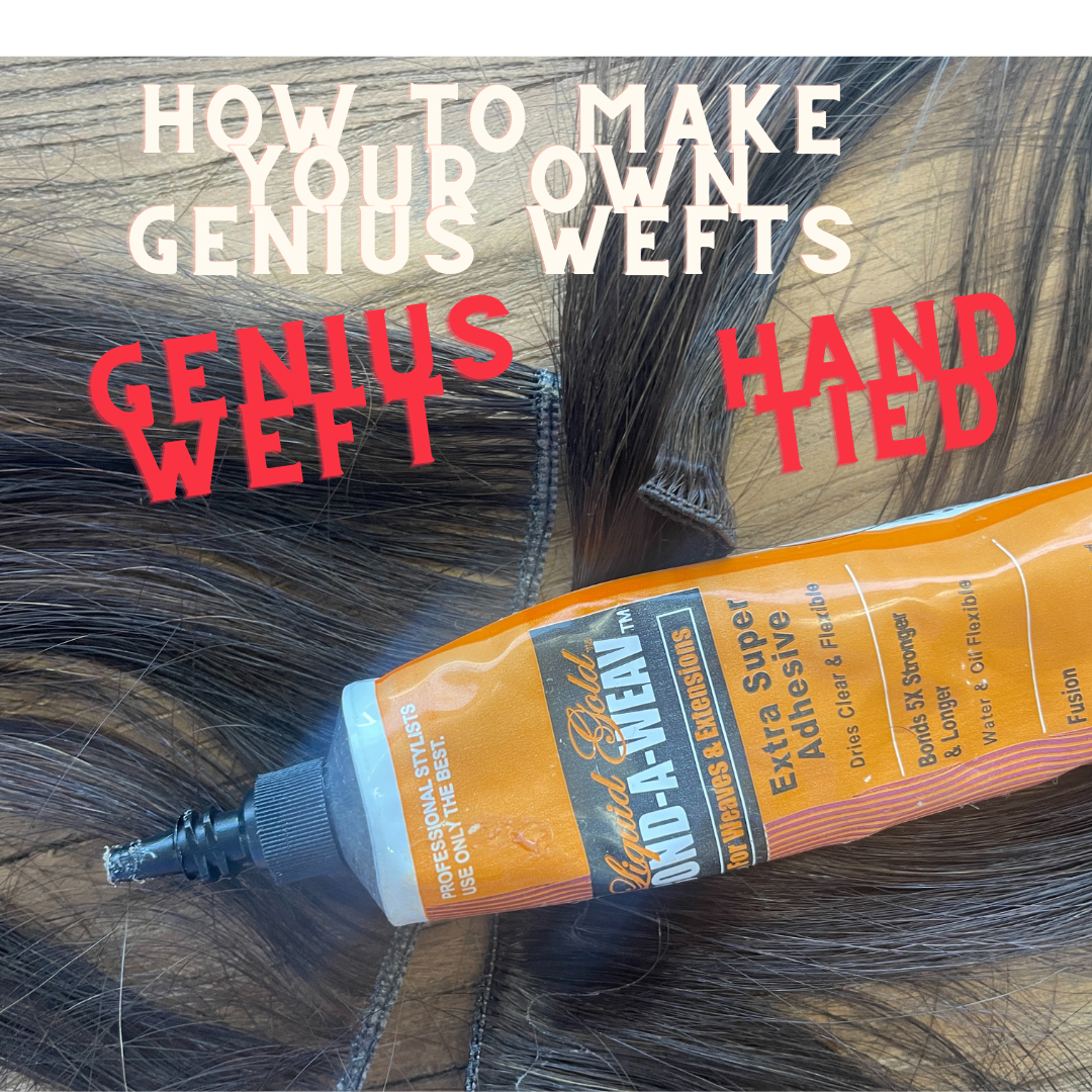 DIY weft hair extensions