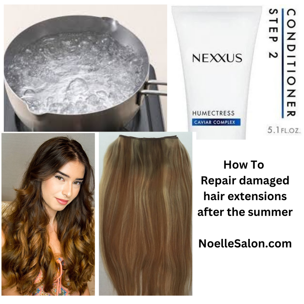 How to repair damaged hair extensions after the summer