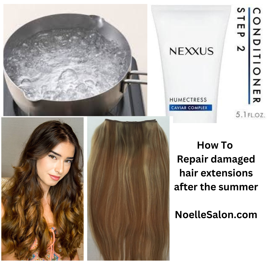 how to repair damaged hair extensions