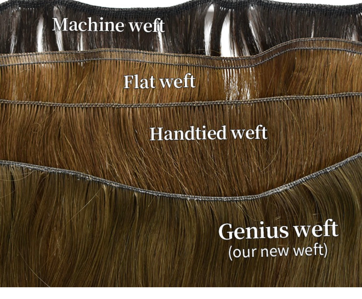 weft hair extension types