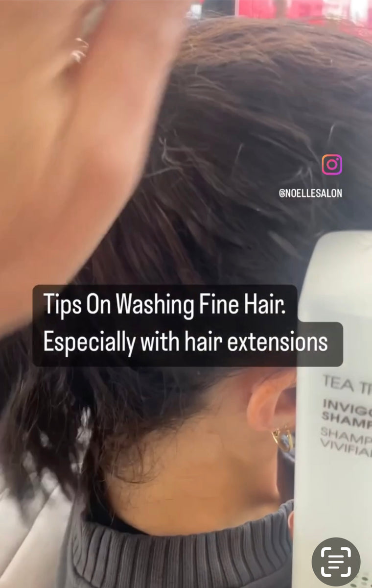 How To Wash Fine Hair With Hair Extensions noellesalon