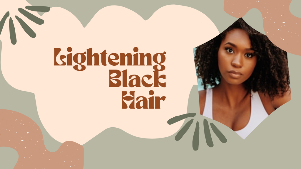 Black woman hair lightening