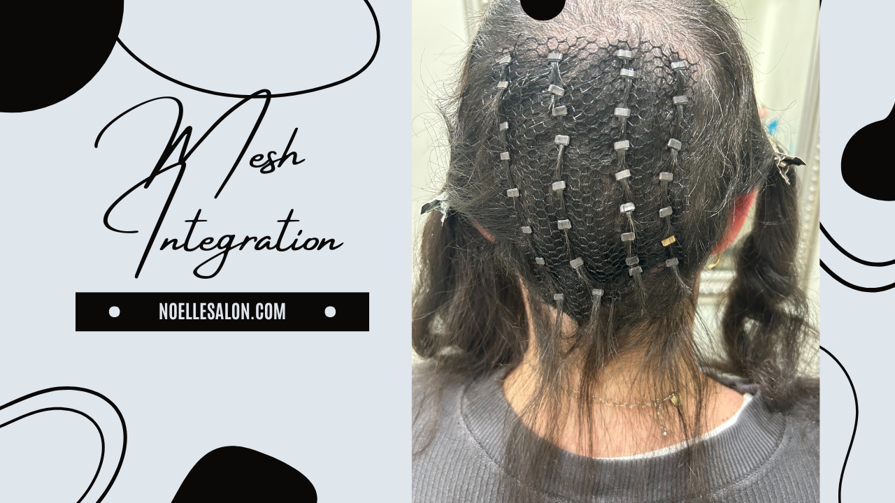 hair closures for mesh integration