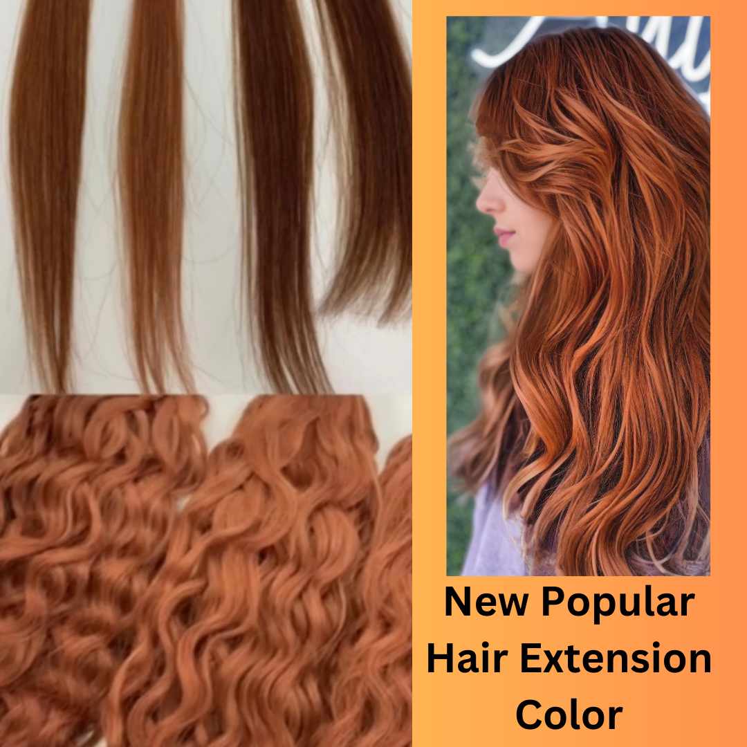 What is a popular hair extension color? Cowboy Copper