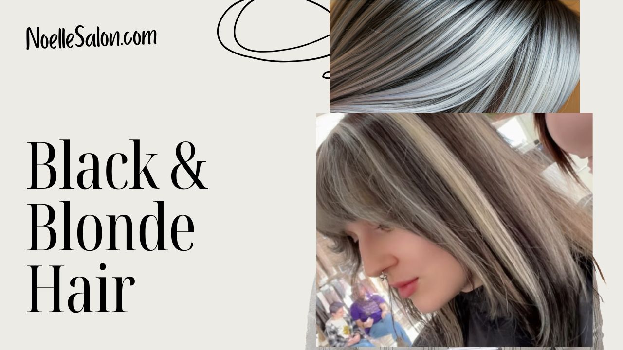 black and blonde hair color