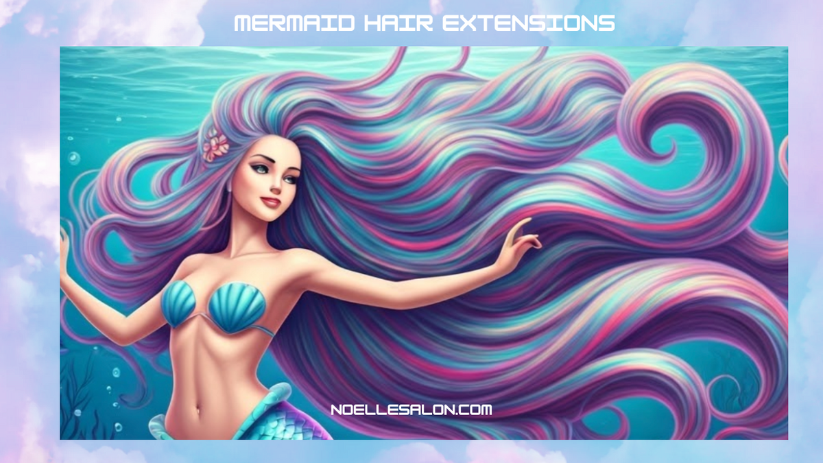 Mermaid hair extensions