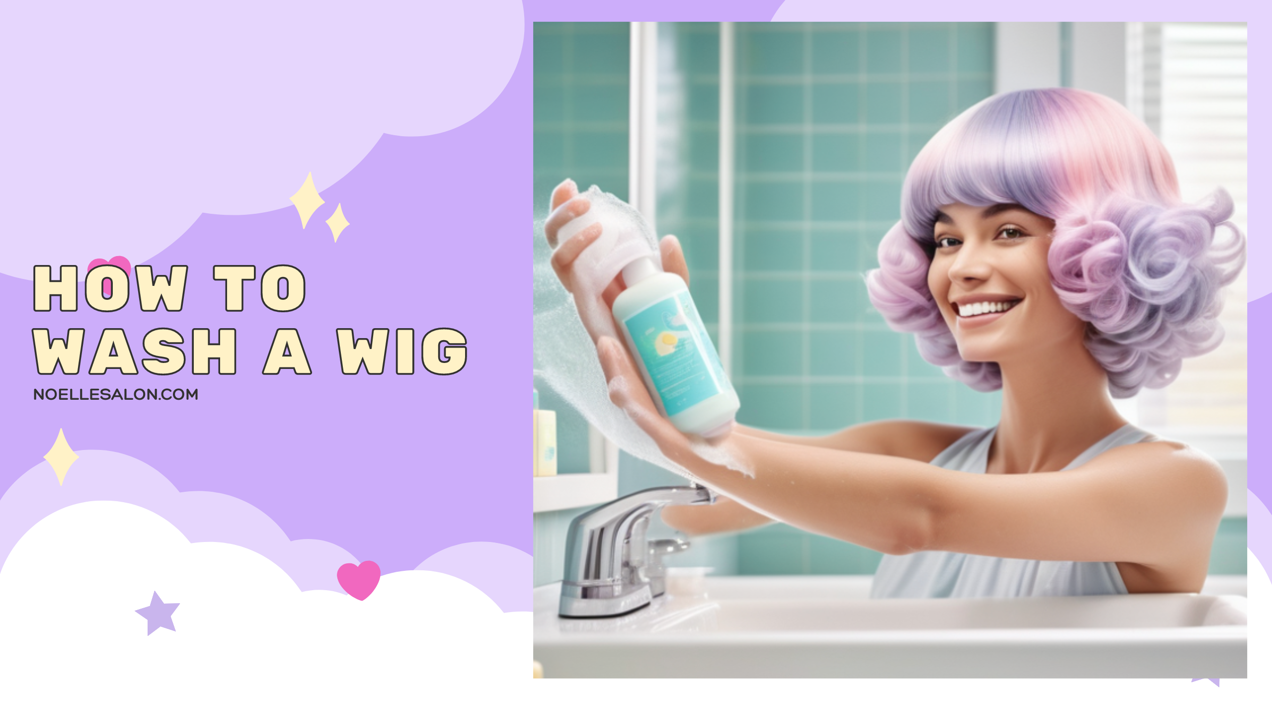 Blue rinse wig best sale