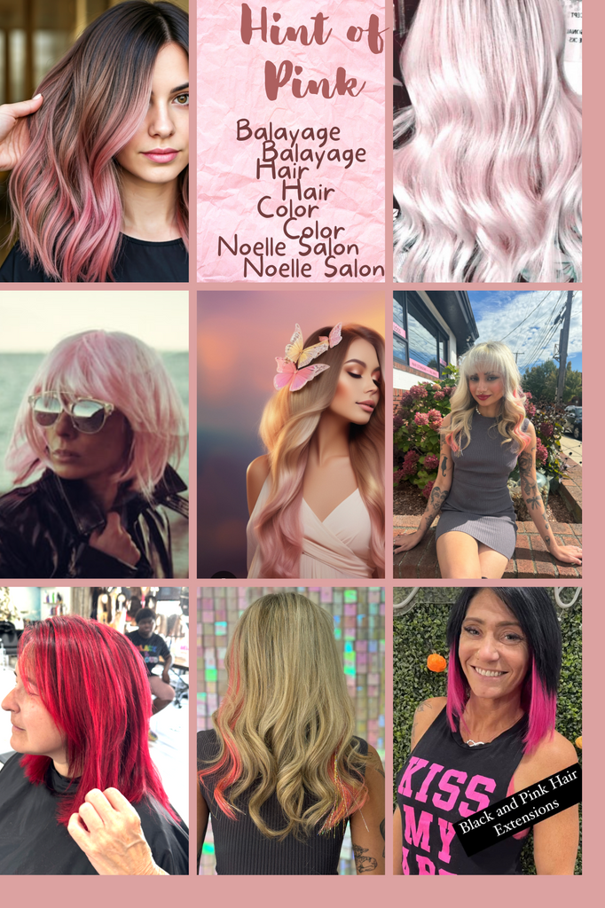 hint of pink balayage