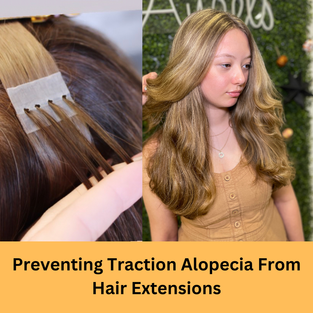 I am obsessed with this technique #hairloss #alopecia #fyp #hairextens, uv  hair extensions
