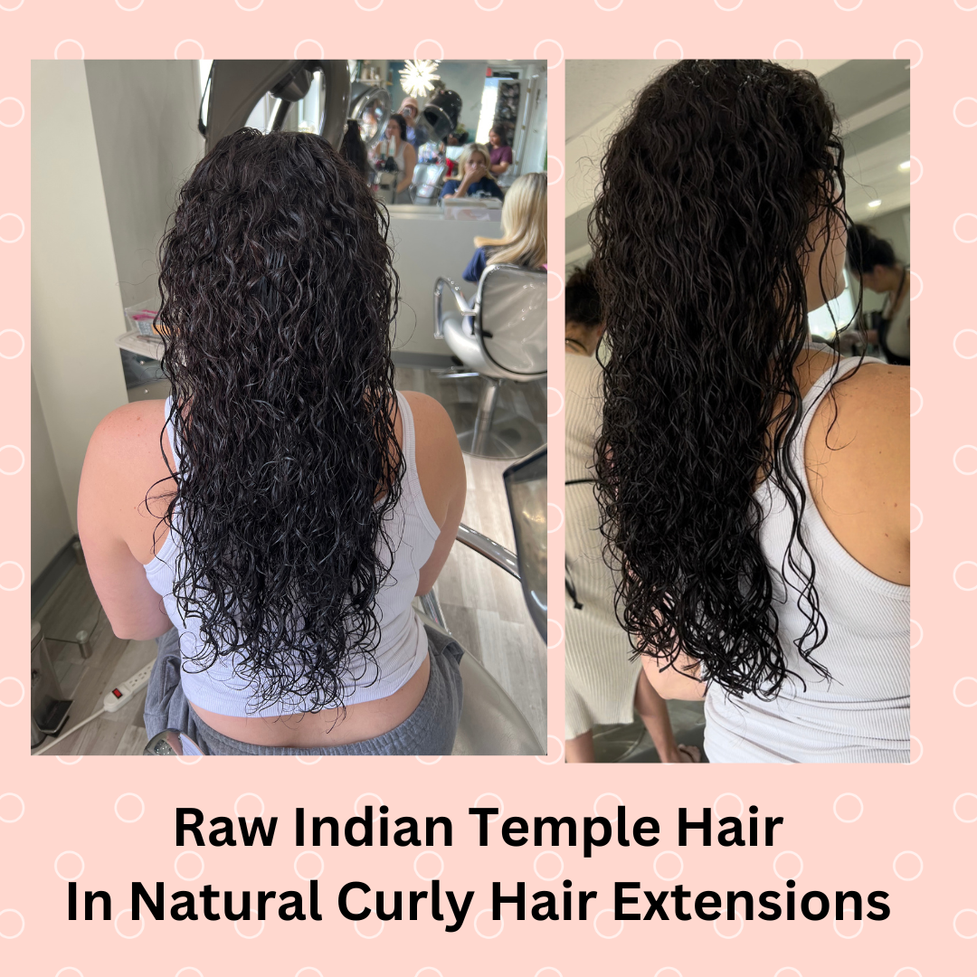 Indian Temple Raw Curly Hair Extensions
