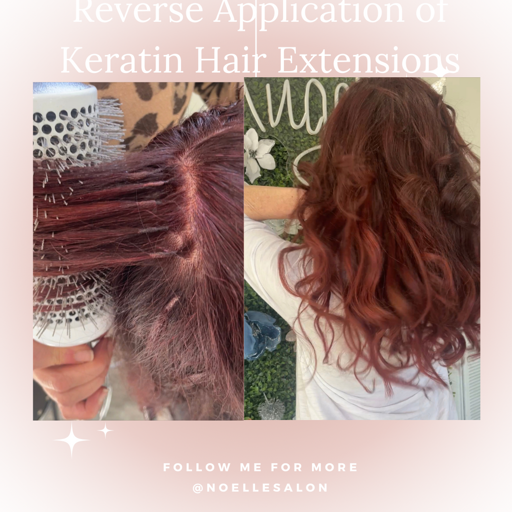 Reverse Hair Extension Application noellesalon