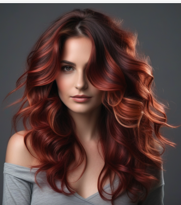 Red Balayage Hair Color Ideas