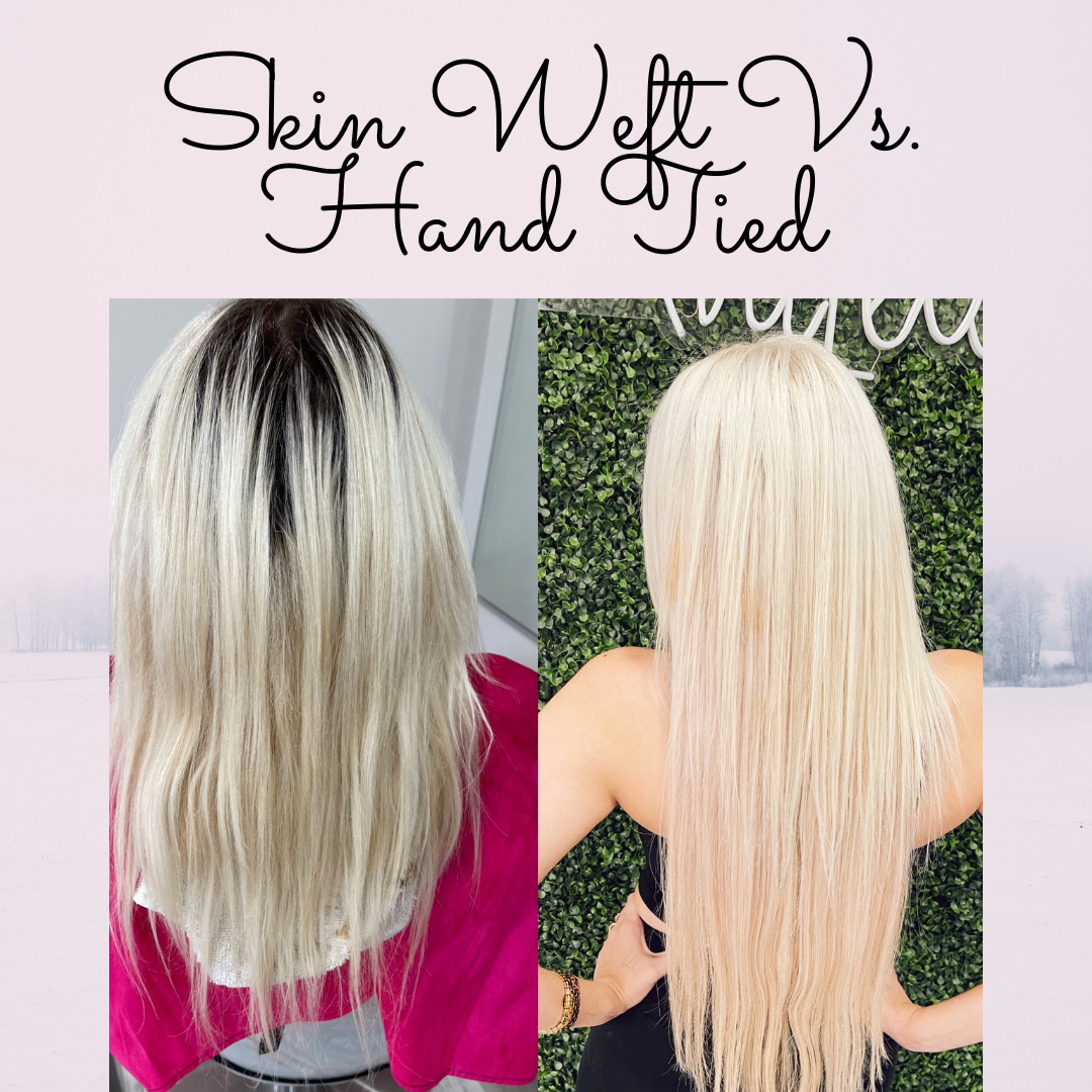Skin weft hair extensions
