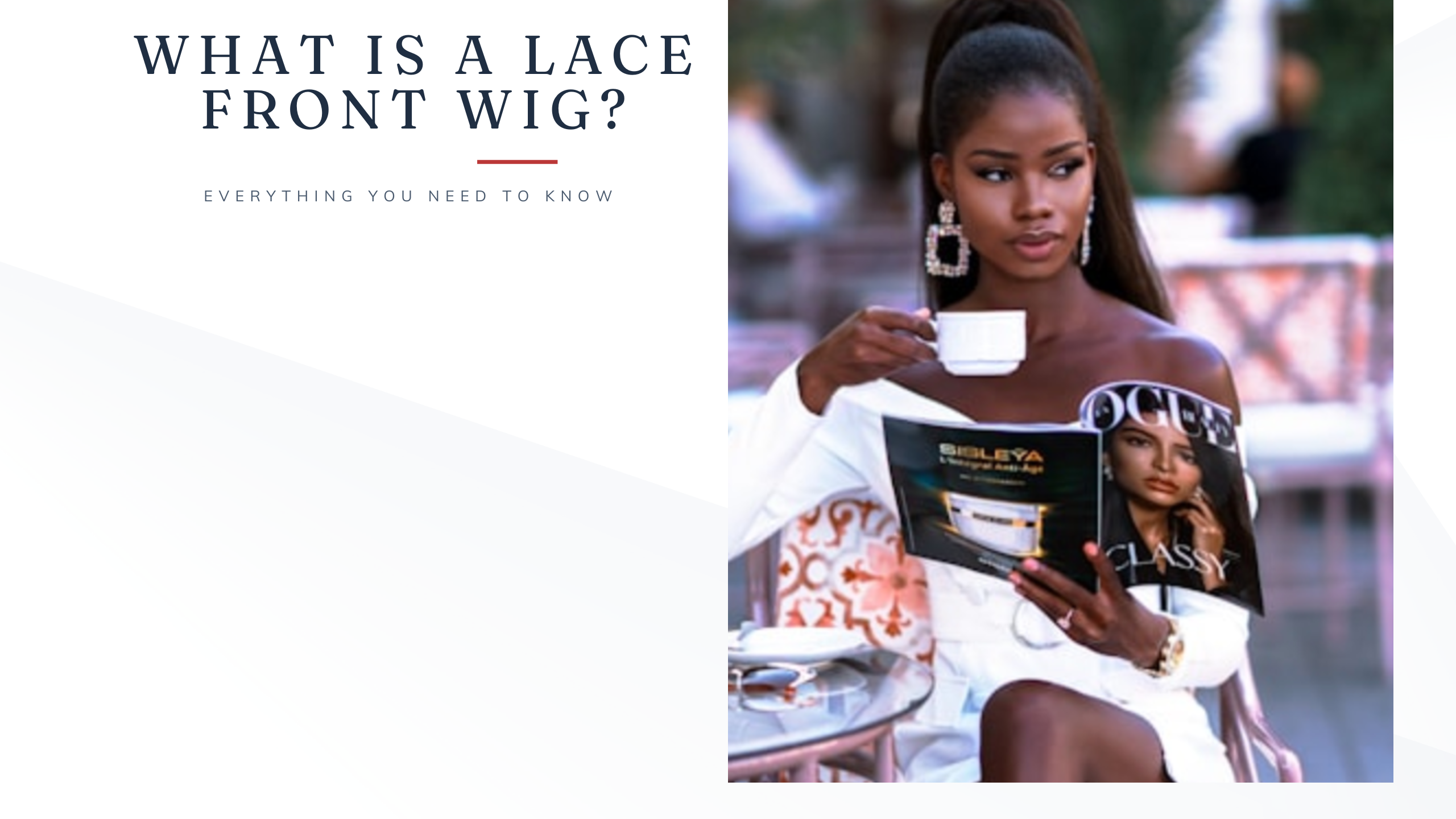 What is a lace front wig?