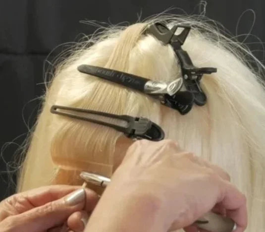 Tape Hair Extensions vs. Veila Pull-thru Hair Extensions