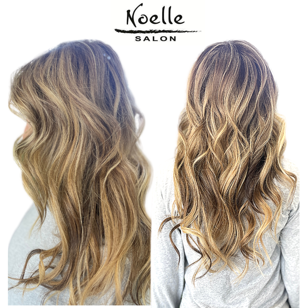 photo of highlight lowlight hair color
