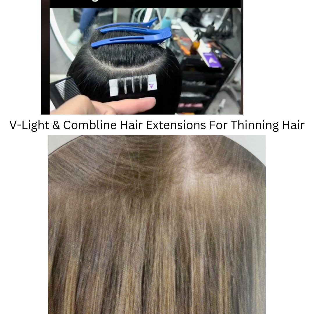 Invisible hair extensions