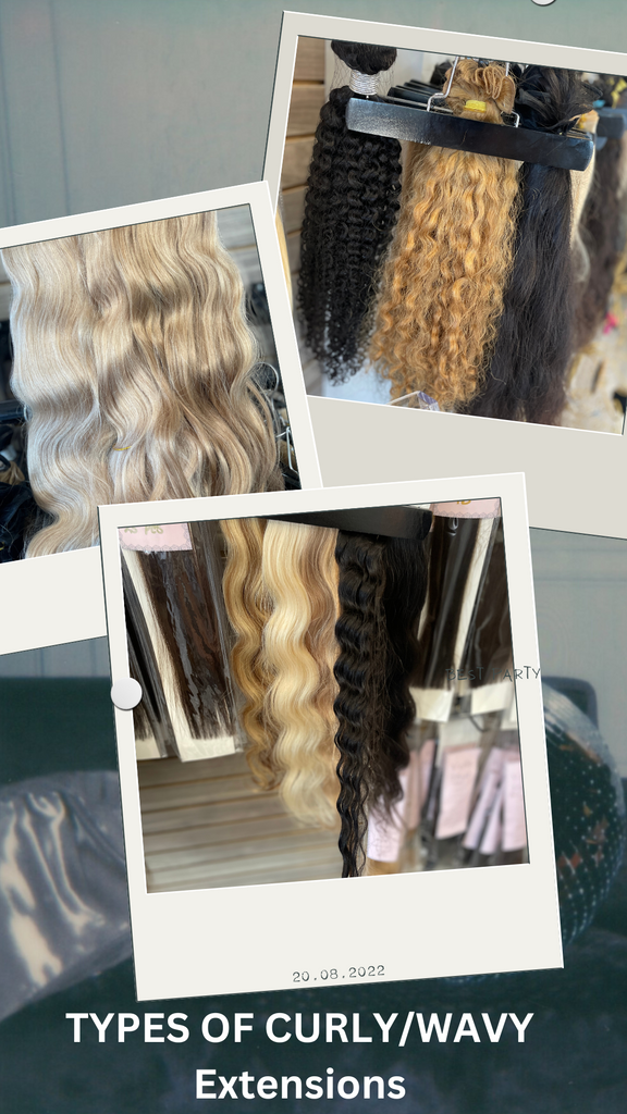 Curly Wavy Hair Extensions At Noelle Salon Store