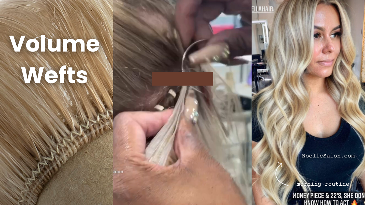 Volume weft hair extensions