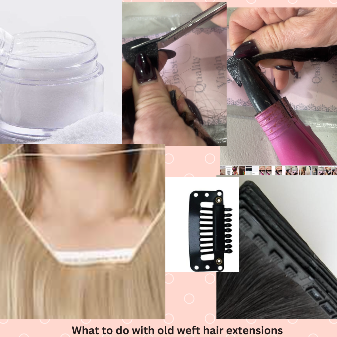What to do with old weft hair from sew in hair extensions?