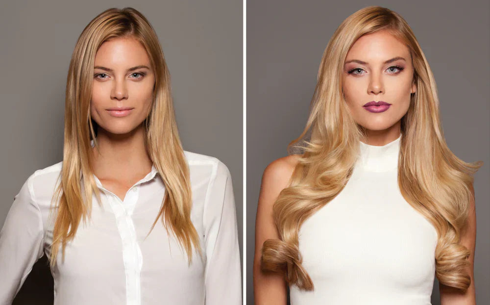 Before and after glam up