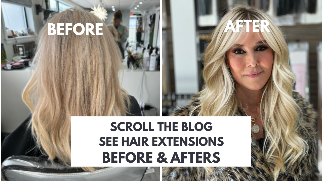 Stunning Hair Extensions Before and After in Boston, Mass