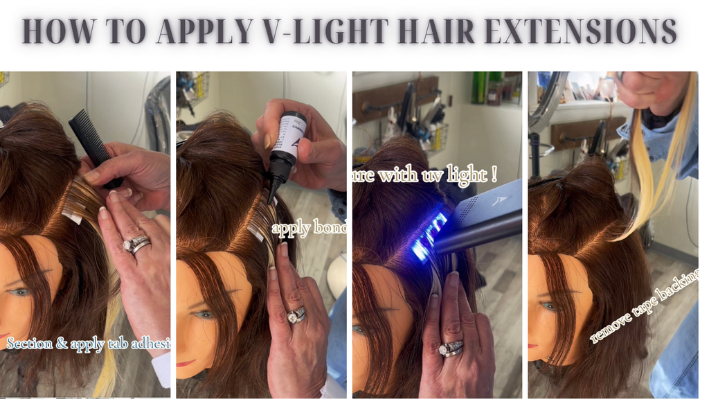 How to Apply V-Light Hair Extensions?