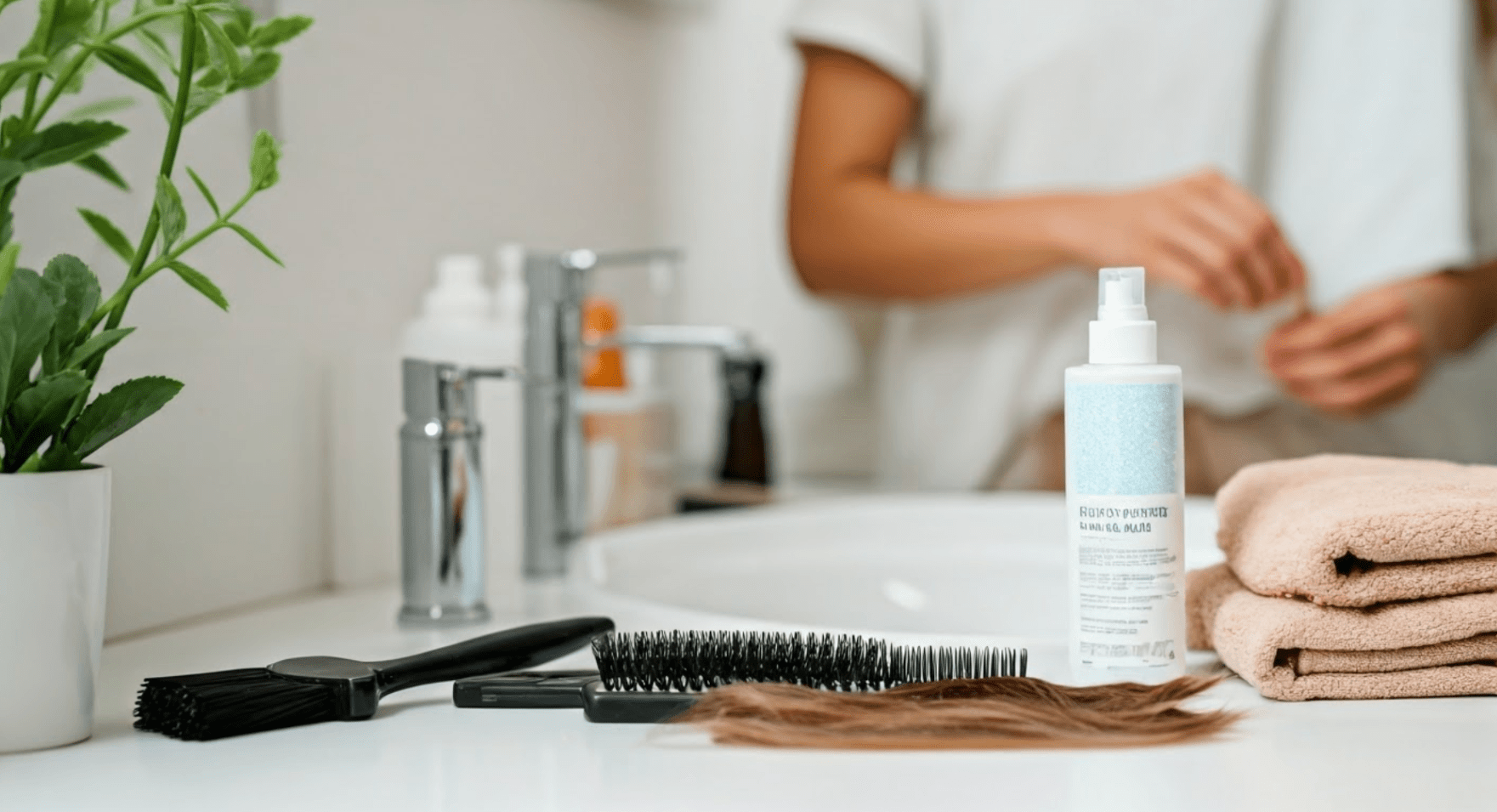 Tools used to install hair extension using gel instead of glue.