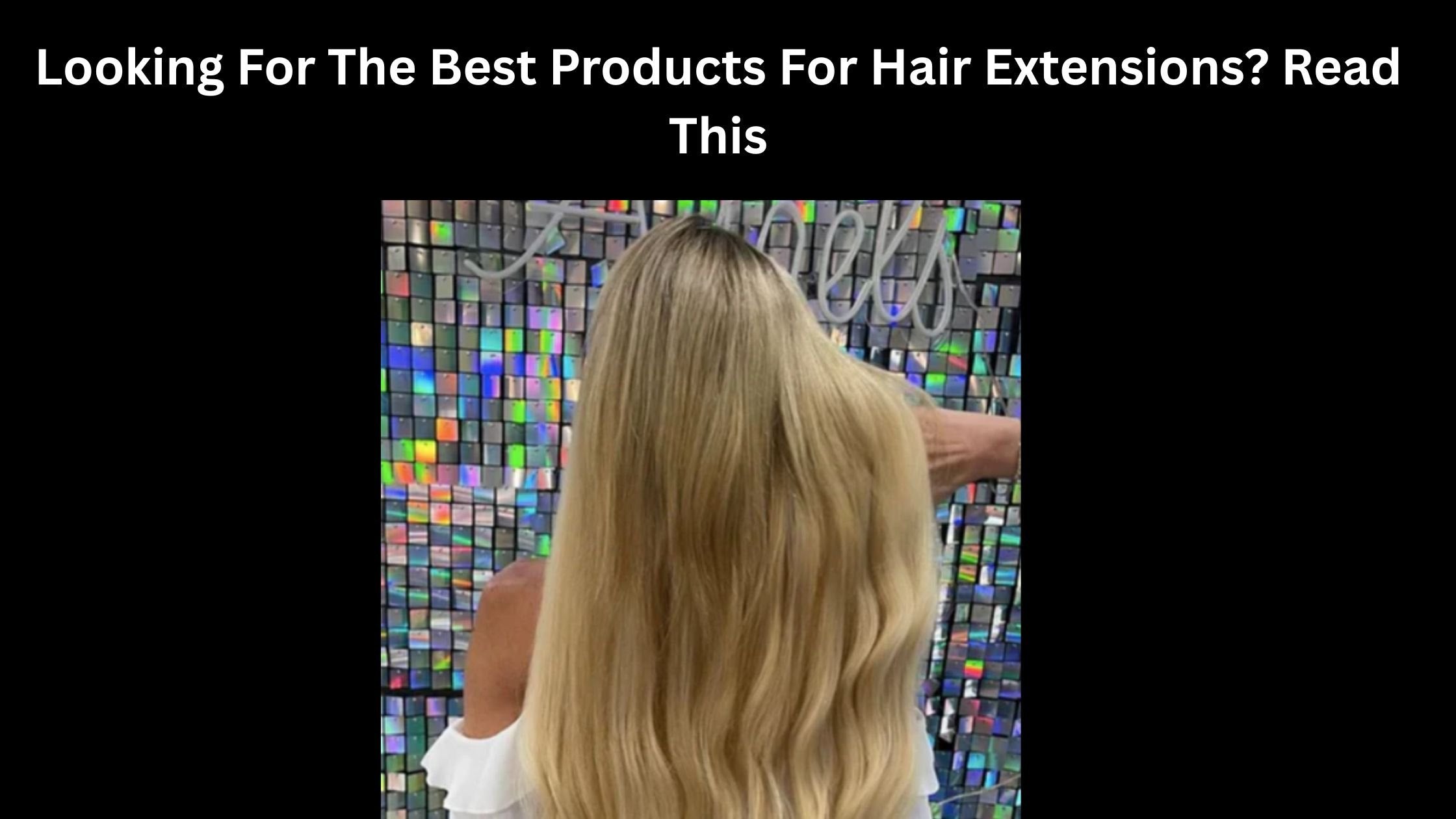 Woman flaunting her hair after getting hair extensions done from Noelle Salon