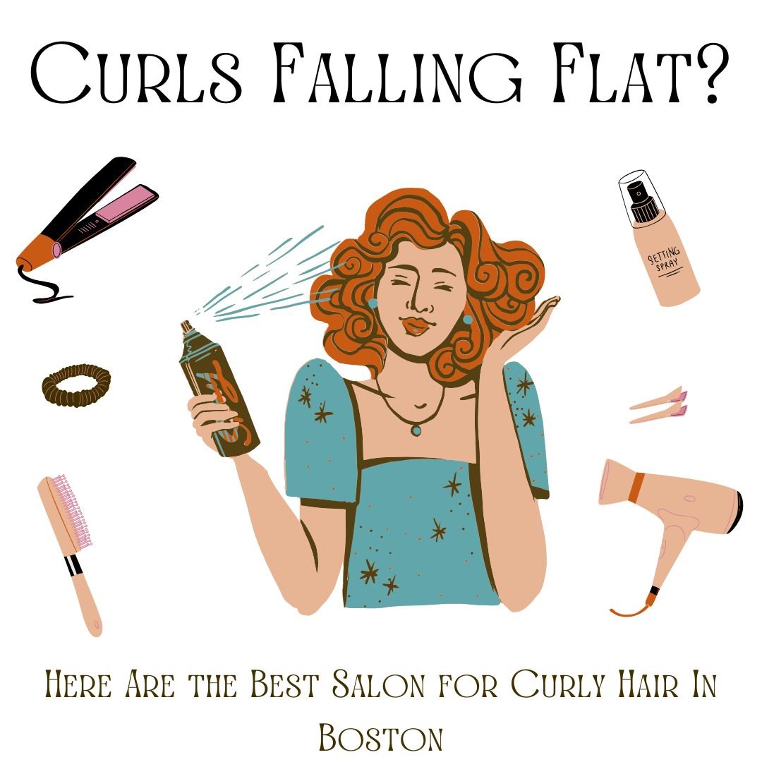 Illustration of a curly haired woman