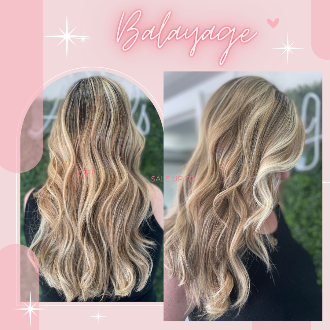 Foil highlighting and balayage highlighting hair color techniques