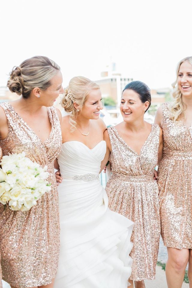 Bride with hair extensions