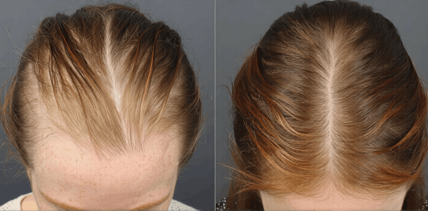 A dry scalp