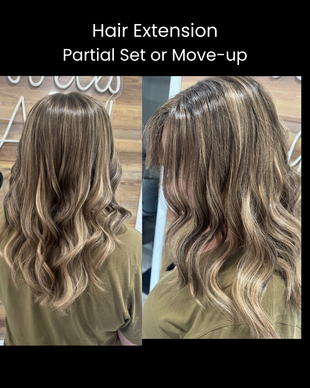 Hair Extensions Partial Set or Move-Up Boston