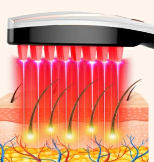 red light for scalp massage