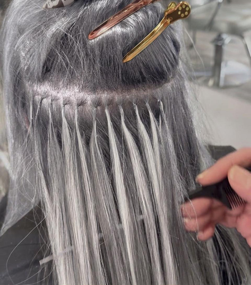 Keratin Bond Hair Extensions Full Set Boston-4
