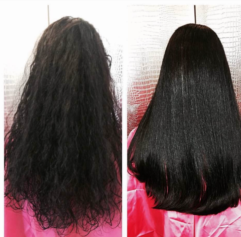 Results of Brazilian blowout at Noelle Salon