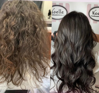  Before and after results of a Brazilian blowout