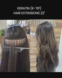Keratin Bond Hair Extensions Full Set Boston-2