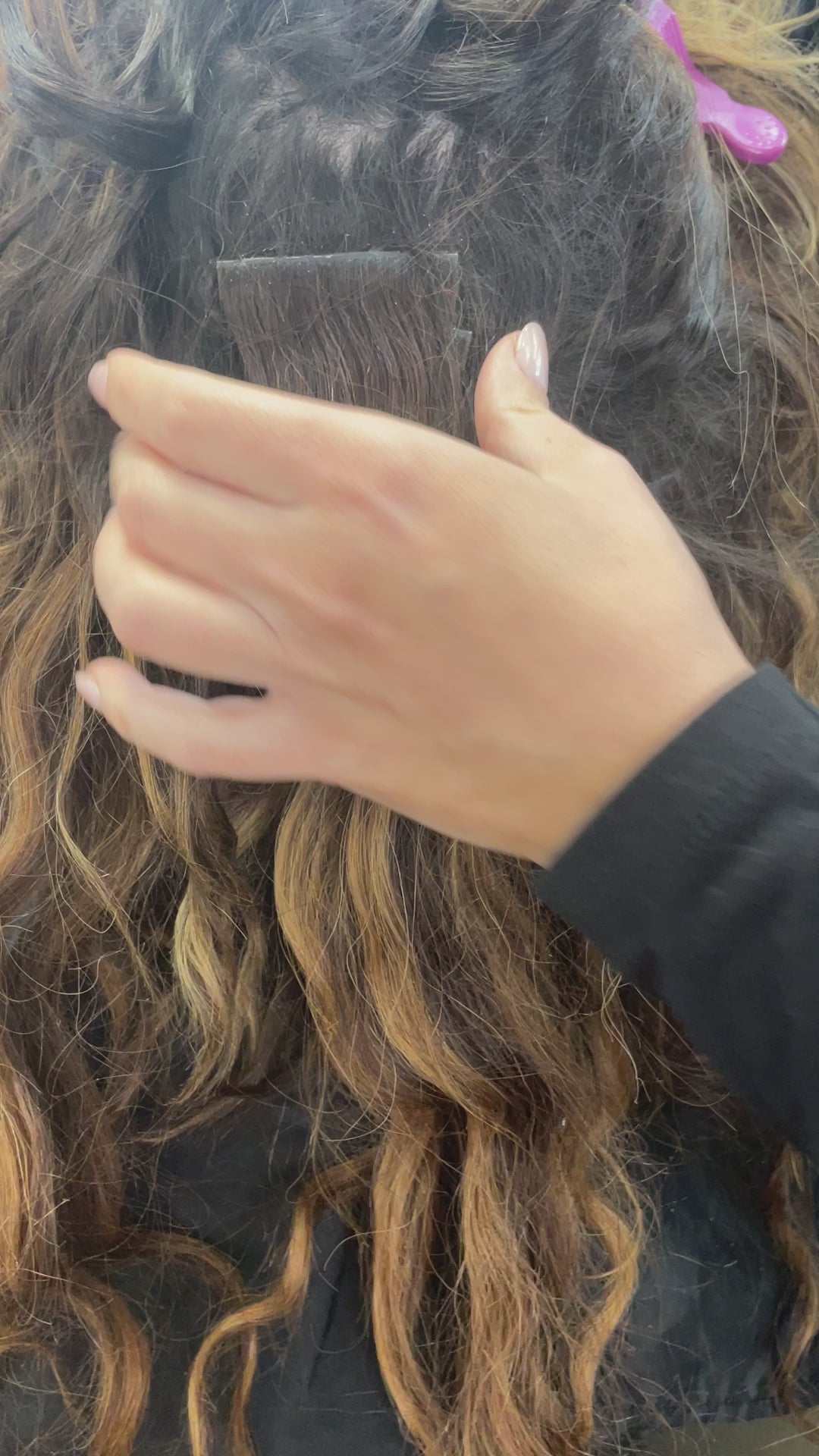 A Hair Extension "FULL SET"  (WEFTS, TAPE, PULL-THRU)