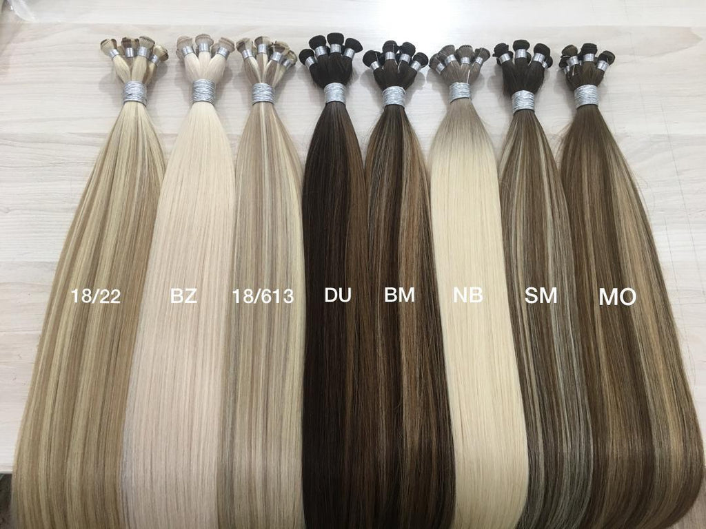 A Hair Extension "FULL SET"  (WEFTS, TAPE, PULL-THRU)